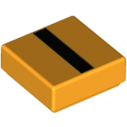 Tile 1 x 1 with Black Stripe Pattern (BrickHeadz Minion Jumpsuit Sleeve) Tile 1 x 1 with Black Stripe Pattern (BrickHeadz Minion Jumpsuit Sleeve)