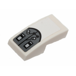 Slope, Curved 2 x 1 x 2/3 with Steering Pedals and Levers Pattern (Sticker) - Set 75037 Slope, Curved 2 x 1 x 2/3 with Steering Pedals and Levers Pattern (Sticker) - Set 75037