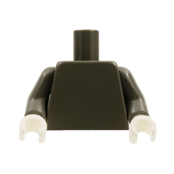 Torso Plain / Dark Gray Arms / White Hands Torso Plain / Dark Gray Arms / White Hands