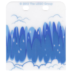 Plastic Part for Set 79110 - Waterfall with White Foam Pattern
