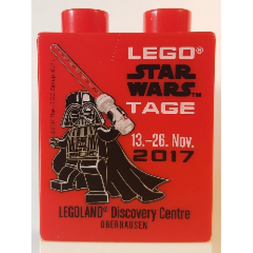 Деталь LEGO 4066pb633 Duplo, Brick 1 x 2 x 2 with LEGO Star Wars Tage 13.-26. Nov. 2017 LEGOLAND Discovery Centre Oberhausen Pattern