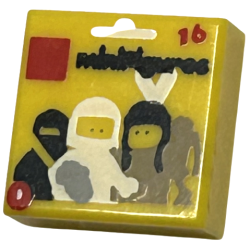 Tile 1 x 1 with LEGO Series 1 Collectible Minifigure Package Pattern Tile 1 x 1 with LEGO Series 1 Collectible Minifigure Package Pattern