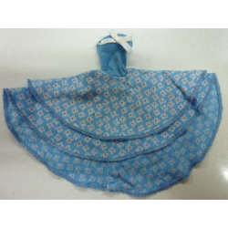 Scala, Clothes Female Dress Shoulderless with Skirt with White Flowers Pattern Scala, Clothes Female Dress Shoulderless with Skirt with White Flowers Pattern