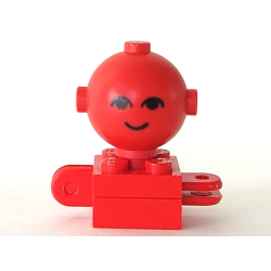 Homemaker Figure / Maxifigure Torso Assembly with Red Head with Black Eyes and Smile Pattern (792c03 / 685px1)