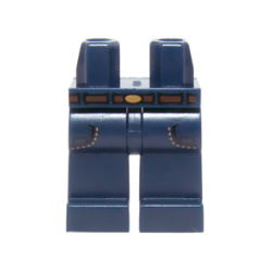 Hips and Legs with Reddish Brown Belt, Gold Oval Buckle and Pockets with Tan Stitching Jeans Pattern Hips and Legs with Reddish Brown Belt, Gold Oval Buckle and Pockets with Tan Stitching Jeans Pattern