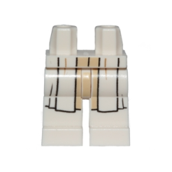 Hips and Legs with White and Tan SW Jedi Robe Pattern Hips and Legs with White and Tan SW Jedi Robe Pattern