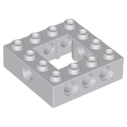 Деталь LEGO 32324 Technic, Brick 4 x 4 Open Center - Light Bluish Gray