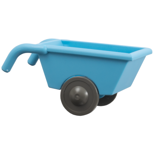 Деталь LEGO 2292c05 Duplo Wheelbarrow with Thin Dark Gray Wheels