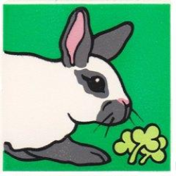 Duplo, Tile 2 x 2 x 1 with Rabbit Mosaic Picture 08 Pattern Duplo, Tile 2 x 2 x 1 with Rabbit Mosaic Picture 08 Pattern