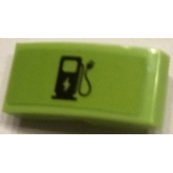 Slope, Curved 2 x 1 x 2/3 with Black Electric Charging Point Pattern (Sticker) - Set 60132 Slope, Curved 2 x 1 x 2/3 with Black Electric Charging Point Pattern (Sticker) - Set 60132