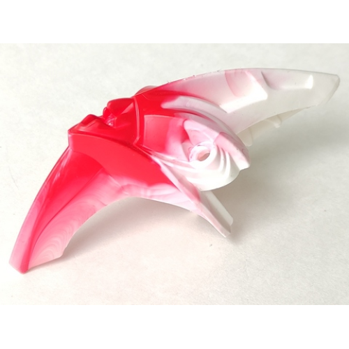 Деталь LEGO 57552pb01 Bionicle Head, Barraki Pridak with Marbled Red Pattern