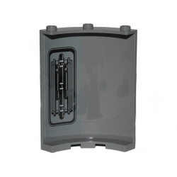 Cylinder Quarter 4 x 4 x 6 with SW Pipes and Wall Ornament Pattern on Inside Model Right Side (Sticker) - Set 75216 Cylinder Quarter 4 x 4 x 6 with SW Pipes and Wall Ornament Pattern on Inside Model Right Side (Sticker) - Set 75216