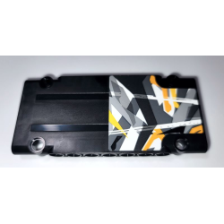 Technic, Panel Plate 5 x 11 x 1 with White, Yellows and Grays Stone Background Pattern (Sticker) - Set 42069