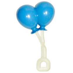 Duplo Utensil Balloons with Frosted Trans-Clear Flexible Rubber Handle - Medium Blue Duplo Utensil Balloons with Frosted Trans-Clear Flexible Rubber Handle - Medium Blue