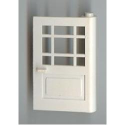 Minitalia Door 1 x 4 x 5 with 9 Panes - White