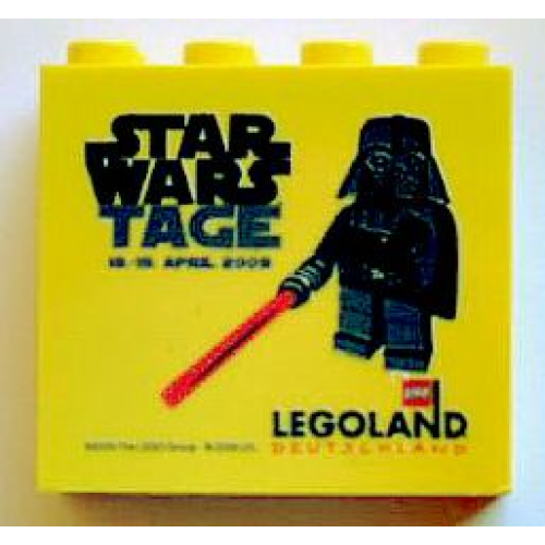 Деталь LEGO 30144pb055 Brick 2 x 4 x 3 with Legoland Deutschland Star Wars Tage 2009 Pattern