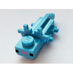 Minecraft Axolotl with Medium Lavender Nose - Brick Built