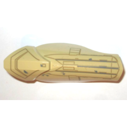 Large Figure Armor, Leg Shin Guard with Ball Joint Socket and Scarif Trooper Pattern