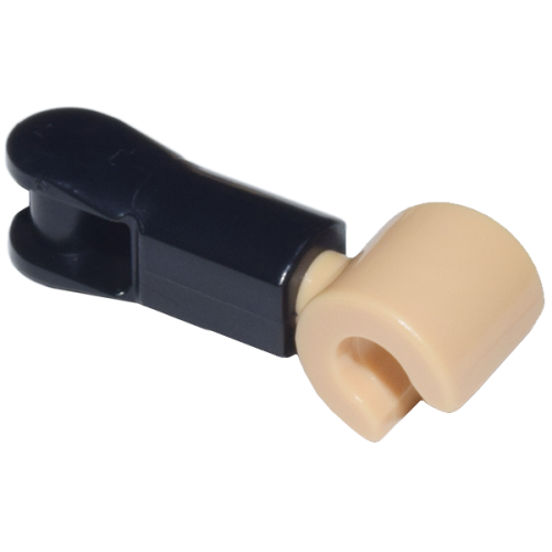 Деталь LEGO 109866pb01 Large Figure Lower Arm with Bar Handle with Molded Medium Tan Hand Pattern