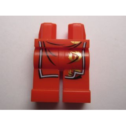 Hips and Legs with Ninja Robes and Gold Fireball Pattern Hips and Legs with Ninja Robes and Gold Fireball Pattern