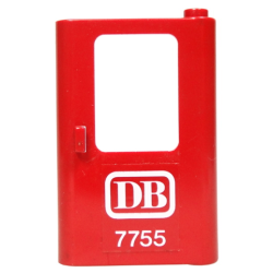 Door 1 x 4 x 5 Train Right, Thin Support at Bottom with White 'DB 7755' Pattern (Sticker) - Set 7755 Door 1 x 4 x 5 Train Right, Thin Support at Bottom with White 'DB 7755' Pattern (Sticker) - Set 7755