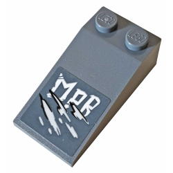 Slope 18 4 x 2 with 'MPB' and Scratches Pattern (Sticker) - Set 76078