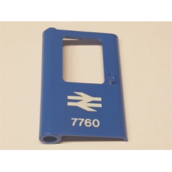 Door 1 x 4 x 5 Train Left, Thin Support at Bottom with British Railways Train Logo and '7760' Pattern (Sticker) - Set 7760 Door 1 x 4 x 5 Train Left, Thin Support at Bottom with British Railways Train Logo and '7760' Pattern (Sticker) - Set 7760