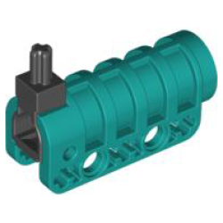 Projectile Launcher, Cannon, Round Bottom with (Same Color) Tip and Black Trigger - Dark Turquoise Projectile Launcher, Cannon, Round Bottom with (Same Color) Tip and Black Trigger - Dark Turquoise