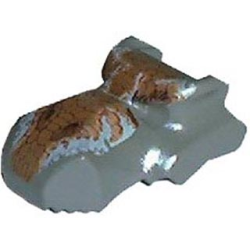 Dinosaur Head Tyrannosaurus rex, Jaw Top with Dark Orange and Light Gray Scales Pattern Dinosaur Head Tyrannosaurus rex, Jaw Top with Dark Orange and Light Gray Scales Pattern