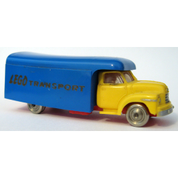 HO Scale, Bedford Moving Van (Indicators on side - LEGO Transport in gold) HO Scale, Bedford Moving Van (Indicators on side - LEGO Transport in gold)