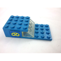 Stickered Assembly 8 x 4 x 1 2/3 with Yellow Pretzel Pattern on Both Sides (Stickers) - Set 361-1 - 1 Plate 4 x 8, 1 Plate 4 x 4, 2 Brick 1 x 2, 1 Brick 1 x 4, 1 Slope 45 2 x 4 Stickered Assembly 8 x 4 x 1 2/3 with Yellow Pretzel Pattern on Both Sides (Stickers) - Set 361-1 - 1 Plate 4 x 8, 1 Plate 4 x 4, 2 Brick 1 x 2, 1 Brick 1 x 4, 1 Slope 45 2 x 4