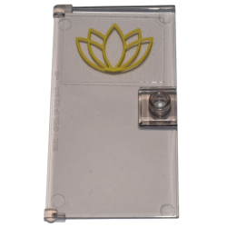 Door 1 x 4 x 6 with Stud Handle with Gold Lotus Flower Outline Pattern (Sticker) - Set 80036 Door 1 x 4 x 6 with Stud Handle with Gold Lotus Flower Outline Pattern (Sticker) - Set 80036