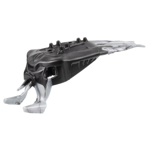 Деталь LEGO 57550pb01 Bionicle Head, Barraki Mantax with Marbled Flexible Rubber Pearl Light Gray Mandibles and Horns Pattern