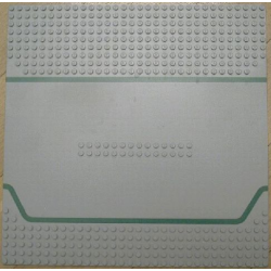 Baseplate, Road 32 x 32 Service Station with Green Lines Pattern Baseplate, Road 32 x 32 Service Station with Green Lines Pattern