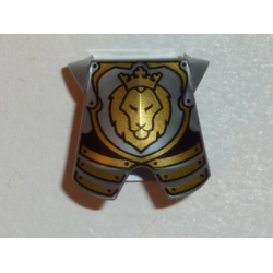 Minifigure Armor Breastplate with Leg Protection with Lion Head Pattern
