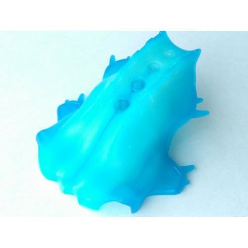 Деталь LEGO 57548pb02 Bionicle Head, Barraki Carapar with Marbled Trans-Dark Blue Pattern