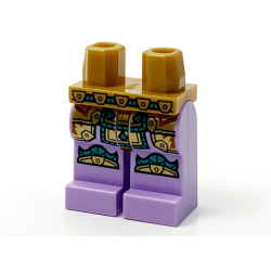 Hips and Lavender Legs with Gold and Dark Turquoise Armor Knee Pads Pattern Hips and Lavender Legs with Gold and Dark Turquoise Armor Knee Pads Pattern