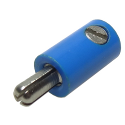 Electric, Connector, 1-Way Male Rounded with Cross-Cut Pin (Banana Plug) Electric, Connector, 1-Way Male Rounded with Cross-Cut Pin (Banana Plug)