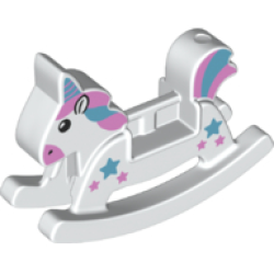 Duplo Rocking Horse with Stars and Horn Pattern (Unicorn) Duplo Rocking Horse with Stars and Horn Pattern (Unicorn)