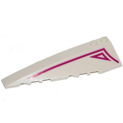 Wedge 10 x 3 Left with Magenta Stripe and Outlined Triangle on Transparent Background Pattern (Sticker) - Set 70830 Wedge 10 x 3 Left with Magenta Stripe and Outlined Triangle on Transparent Background Pattern (Sticker) - Set 70830