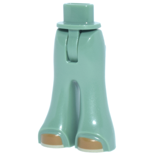 Деталь LEGO 2125c00pb009 Mini Doll Hips and Trousers Bell-Bottoms with Medium Nougat Shoes with Tan Soles Pattern - Thin Hinge