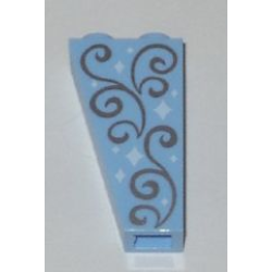 Slope, Inverted 75 2 x 1 x 3 with Stars and Swirls Pattern on Both Sides Slope, Inverted 75 2 x 1 x 3 with Stars and Swirls Pattern on Both Sides