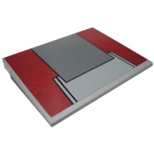 Деталь LEGO 4515pb024 Slope 10 6 x 8 with SW AT-TE Top Armor Plate Pattern (Sticker) - Set 7675