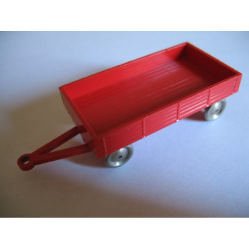 Деталь LEGO x1083c02 HO Scale, Mercedes Trailer for Open Bed Truck, Red Flatbed