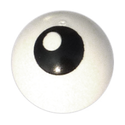 Technic Ball Joint with Black Eye with Pupil on Top Left Side Pattern