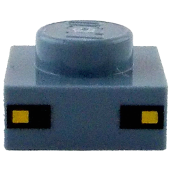 Plate 1 x 1 with Yellow Squares on Black Rectangles Pattern (Minecraft Creature Eyes) Plate 1 x 1 with Yellow Squares on Black Rectangles Pattern (Minecraft Creature Eyes)