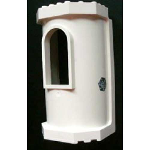 Деталь LEGO 33213pb05 Belville Wall, Tower with Window with Snowflake Pattern on Outside (Sticker) - Set 7581