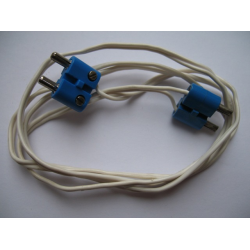 Electric, Wire 12V / 4.5V with 2 Leads, 96 Studs Long with 2 Blue Electric, Connector, 2-Way Male Rounded Narrow Type 2 with Cross-Cut Pins (x466c96 / bb0236bc01)