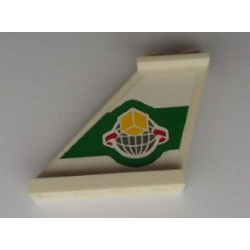 Tail 4 x 1 x 3 with Box and Arrows and Globe Left and Red SP3 Badge and Black 'POLICE' Right Pattern (Stickers) - Set 5983