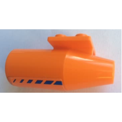 Engine, Smooth Large, 2 x 2 Thin Top Plate with Blue Diagonal Stripes Pattern Model Right Side (Sticker) - Set 4210 Engine, Smooth Large, 2 x 2 Thin Top Plate with Blue Diagonal Stripes Pattern Model Right Side (Sticker) - Set 4210